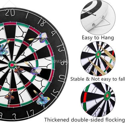 Jeu de Cible de fléchettes, Jeu de fléchettes Double Face image 6