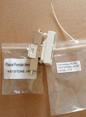 Plaques frontales Keystone RJ45 lot blanc standard image 8