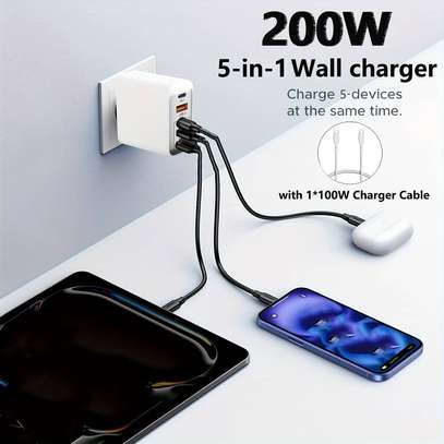 Chargeur USB rapide GaN 200W à 5 ports image 11