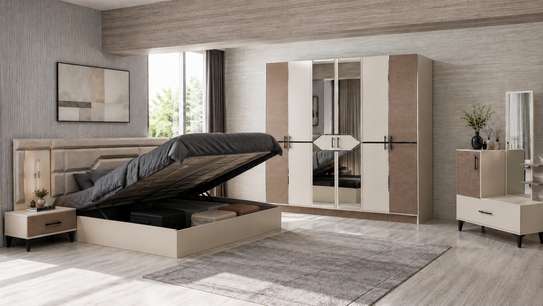 CHAMBRE A COUCHER ARMOIRE 6BATTANTS 5PIECES image 3