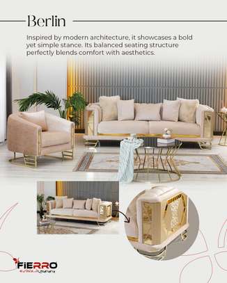 Salon 7 et 8 places en tissu ou cuir image 7