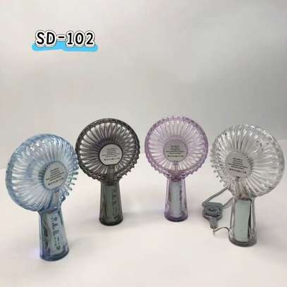 Ventilateur sur pied puissant bleu réglable image 13