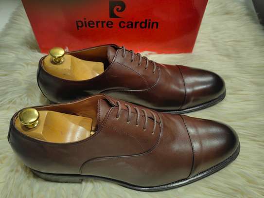 Pierre Cardin chaussures cuir noir classiques habillées image 7