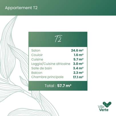 Appartements T2 neufs à vendre –  Ville Verte au Lac Rose image 6