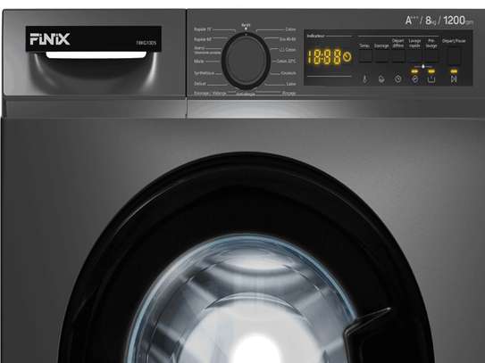 MACHINE A LAVER 8KGS FINIX INVERTER WM8KGT214 COULR GRISE image 2