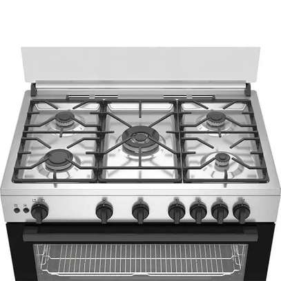 CUISINIERE 5FEUX BEKO 90X60 A GAZ INOX BGGR11125GX image 2