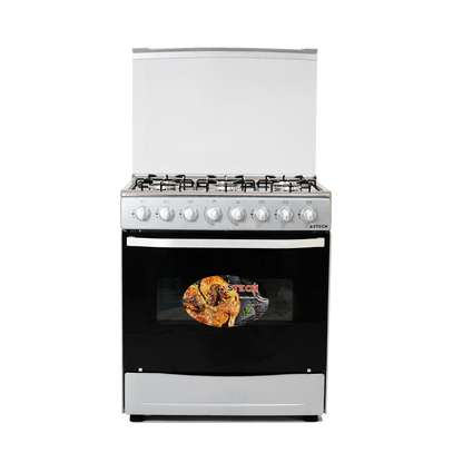 CUISINIERE ASTECH 6FEUX 80X60 A GAZ AVEC FOUR A GAZ INOX m image 5