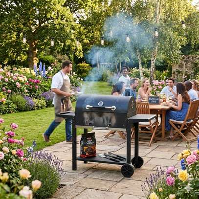 Barbecue grillade 2niveaux  avec deux table rabattable image 4