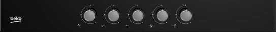 PLAQUE 5FEUX ENCASTRABLE BEKO 90X60 A GAZ NOIR image 5