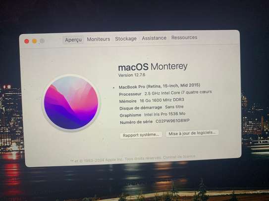 Macbook Pro 15 Ram 16 go stockage 512 image 2