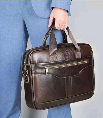 Sac d'ordinateur en Cuir véritable homme image 3
