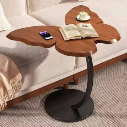 Table d'appoint papillon bois naturel image 4