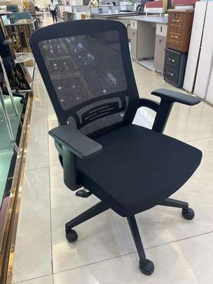 Chaise bureau ergonomique noire réglable avec roulettes image 5