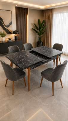 TABLE A MANGER 6CHAISES 80X170/80X130 image 2