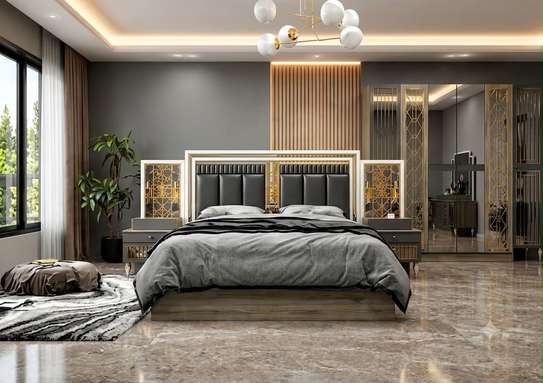 Chambre à coucher 6 battant 7pièces beige image 4