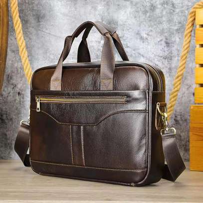 Sac d'ordinateur en Cuir véritable homme image 7