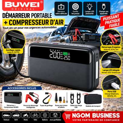 DÉMARREUR + COMPRESSEUR D’AIR 12V image 2
