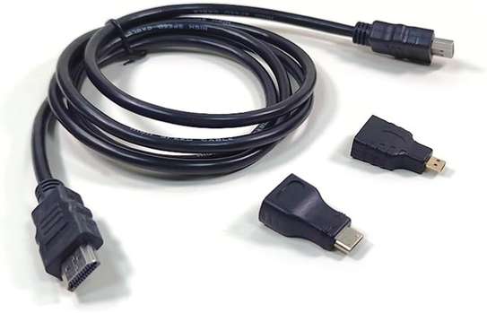 Câble Multifonction Haute vitesse Hdmi 3 en 1 image 2
