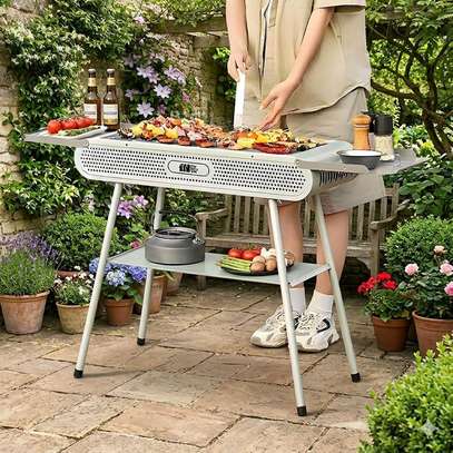 Barbecue pliable acier avec une grande surface de cuisson image 6