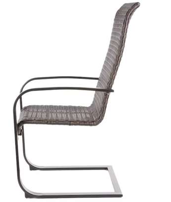 Set de six fauteuils de jardin en rotin synthétique image 3