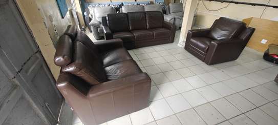 SALON EN CUIR MARRON image 3