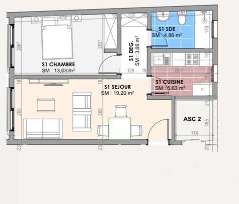 Appartement De Type F2 À Vendre au point Et image 4