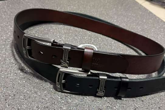 Diesel et Levis ceinture cuir  boucle métal logo image 9