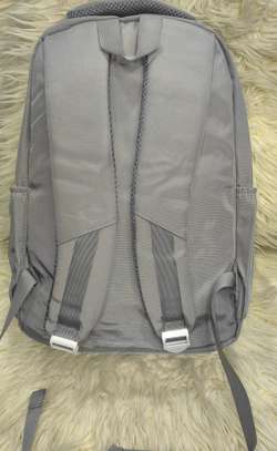 Sac à dos noir robuste multi-poches bandes réfléchissantes image 6
