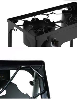Cuisinière à double brûleur en fonte pour cuisine extérieur image 13