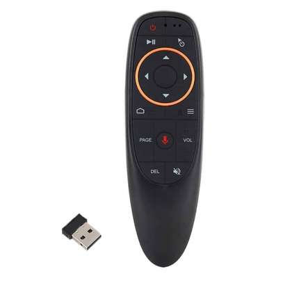 Télécommande air Mouse sans fil USB noire avec micro intégré image 2