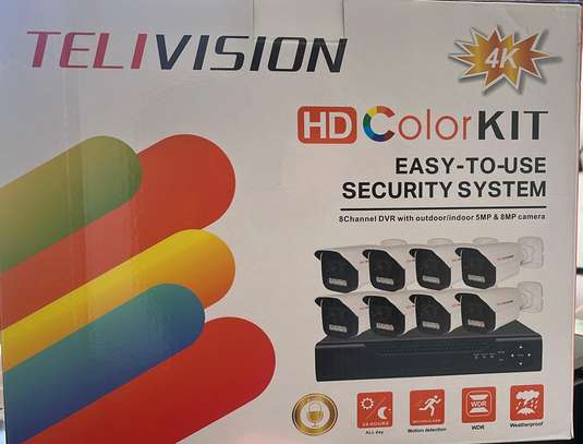 CAMÉRA DE SURVEILLANCE HD COULEUR – KIT DE 8 CAMERAS image 2