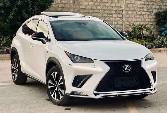 Lexus NX 300h hybride blanc 2021 SUV luxe image 2