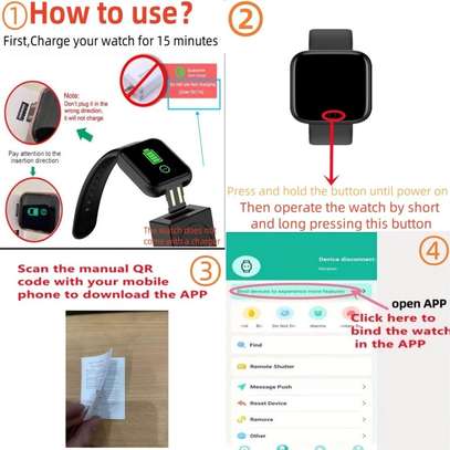 Montre connectée Bluetooth - Moniteur Tracker Fitness - Y68 image 5