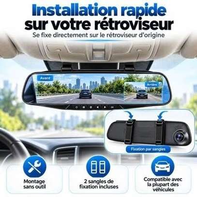 Dashcam Voiture Avant et Arrière FHD Rétroviseur 4,3 pouces image 6