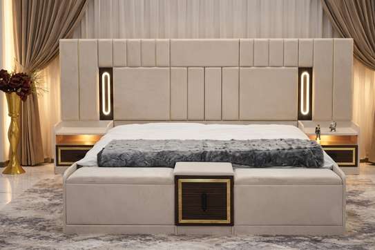 CHAMBRE A COUCHER ARMOIRE 6BATTANTS 7PIECES image 3
