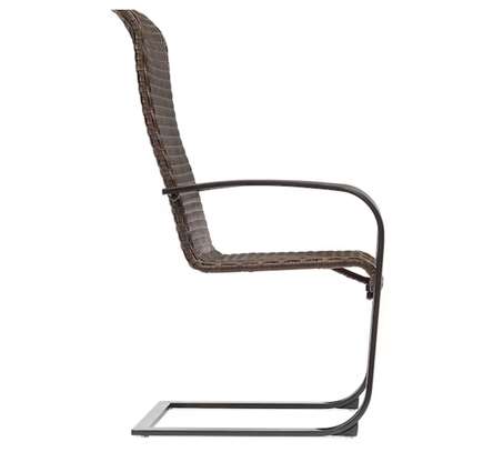 Set de six fauteuils de jardin en rotin synthétique image 2
