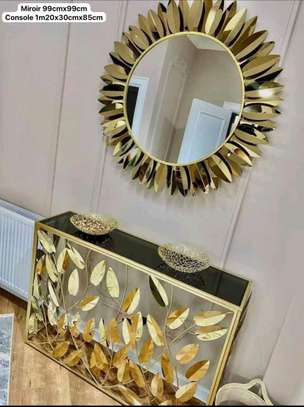 Console de luxe avec miroir image 2
