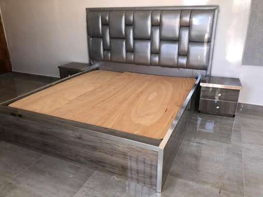 Ensemble chambre moderne gris bois dressing miroir image 2
