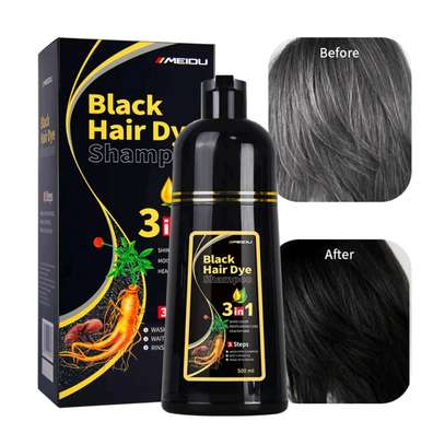 Shampoing Colorant Noir 3 en 1 – Black Hair Dye (500 ml) image 3