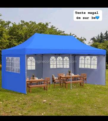 Bâche pliable 6m sûr 3m avec couverture image 2