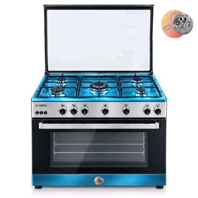 CUISINIERE VERTA 5FEUX 90X60 A GAZ GRIS 95NAGCFM image 2