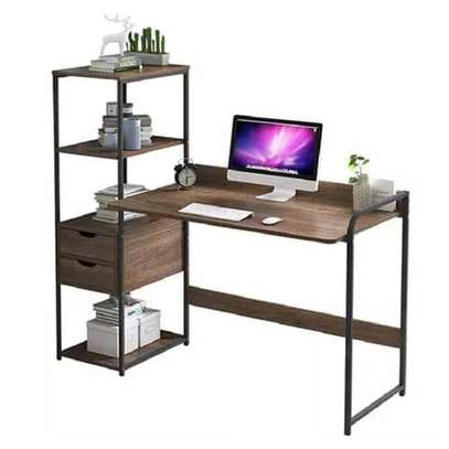 Table de Bureau avec tiroir et étagère de rangement image 4