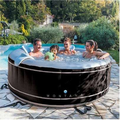 NetSpa Montana spa gonflable 4 places noir chauffant image 2