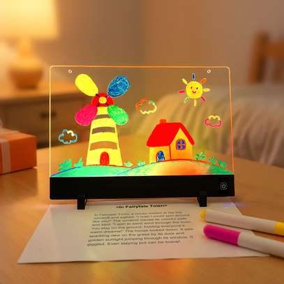Tablette lumineuse LED enfants/adultes – Dessin et messages image 4