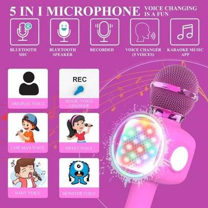 Microphone Karaoké Bluetooth avec haut-parleur image 5