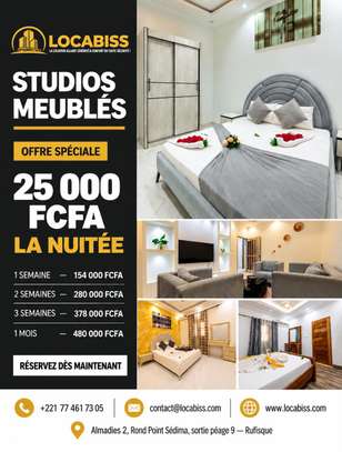 Studios meublés à Almadies 2  Rufisque offre promotinnelle image 4