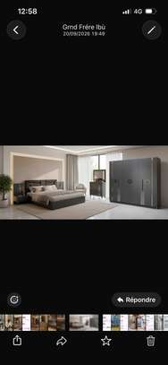 CHAMBRE A COUCHER 6BATTANTS 5PIECES MILA MARRON CAC012 image 6