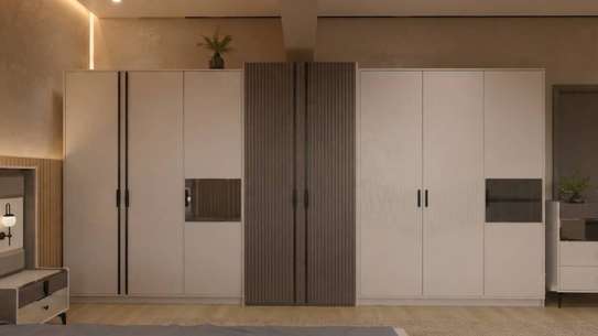 CHAMBRE A COUCHER AMOIRE 8BATTANTS 7PIECES VIP NOVA BEIGE image 5