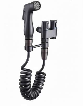 Robinet flexible noir mat pivotant double jet image 3