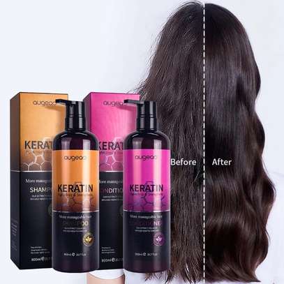 Augeo Coffret Kératine 4 soins cheveux 1000ml image 5